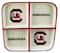 The Memory Company NCAA 4 Section Square Ceramic Tray